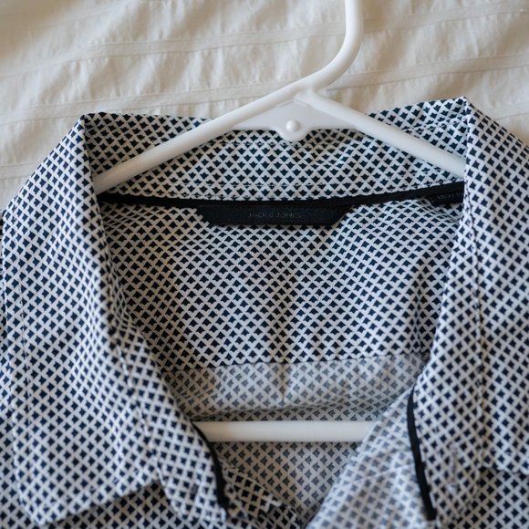 Jack & Jones Button Down Dress Shirt Short Sleeves Size M - Picture 2 of 5